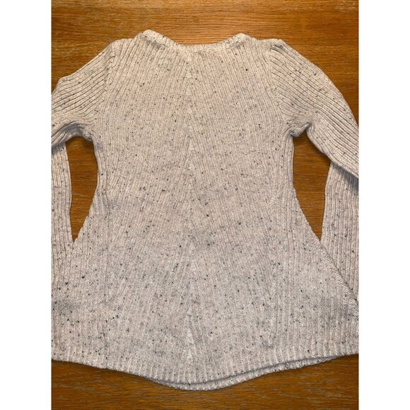 Womens Style & Co Gray Speckled Knit Sweater - Picture 4 of 4